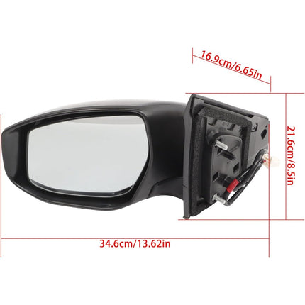 Power Rearview Mirror Replacement for Sentra 2013-2019 Replacement for NI1321238 3-Pin Connector Right Side