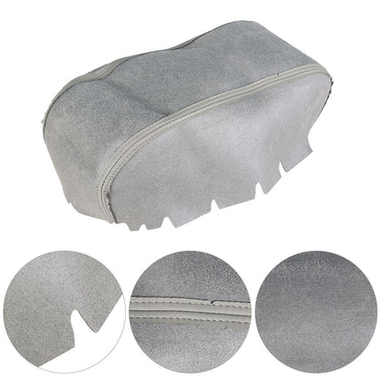 Findmall Gray Leather Center Console Armrest Cover Replacement for 2011-2019 Durango