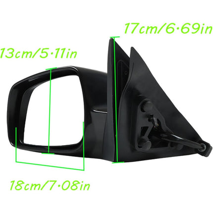 Findmall Exterior Mirror Rearview Mirror Power Glass Replacement for Camry 2007-2011 Replacement for TO1320214 Left Driver Side 5-Pin