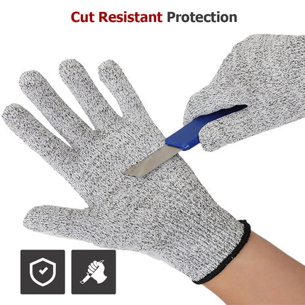 findmall Level 5 Cut Resistant Gloves– Food Grade Safety Gloves for Kitchen, Oyster Shucking, Mandoline Slicer & Meat Cutting