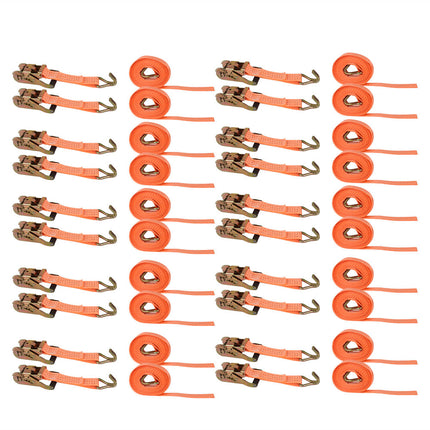 Findmall 4/10/20 Pack 1.5" x 15'/20' J Hook Ratchet Straps 4000Lbs Heavy Duty Tie Down Straps for Truck, Trailer, Cargo Transportation