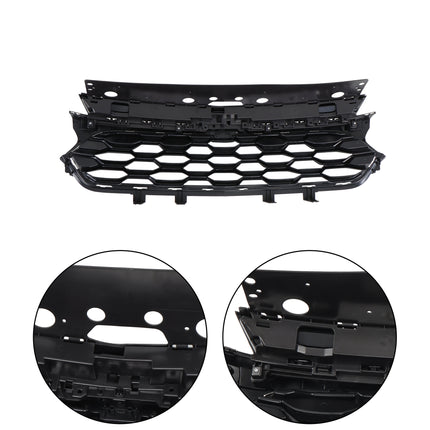 Findmall Front Bumper Center Mesh Grille and Chrome Trim Cover Kit Replacement for Trax 2023-2024