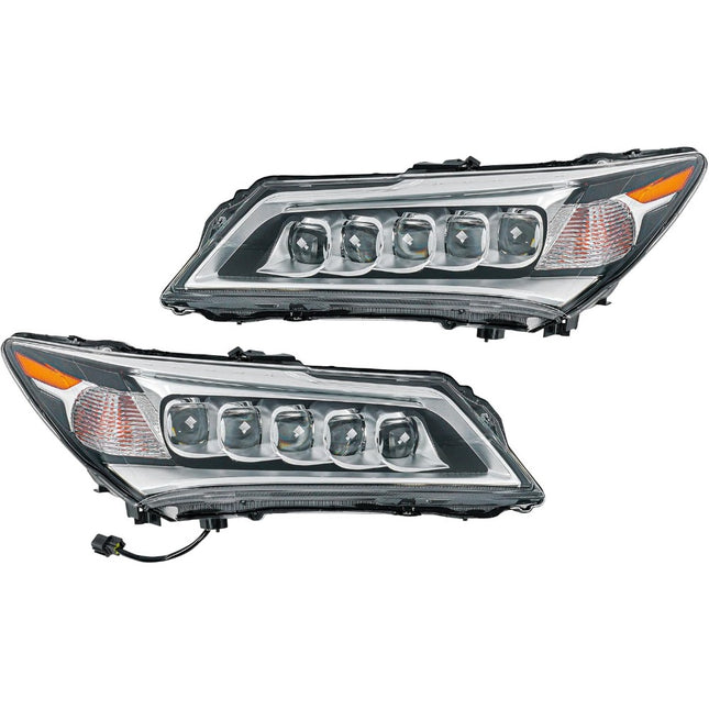 Findmall Headlight Assembly Pair Replacement for Acura MDX 2014-2016