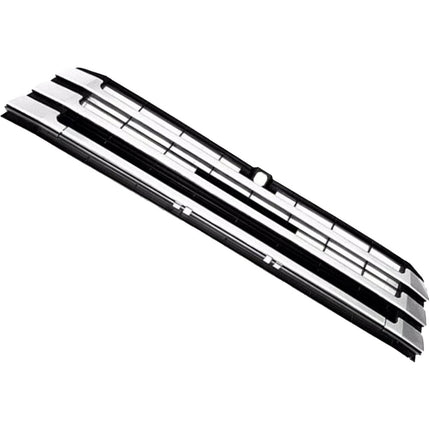 Findmall Front Upper and Lower Honeycomb Grille Set for 2017-2019 Toyota Highlander, Black with Chrome Trim