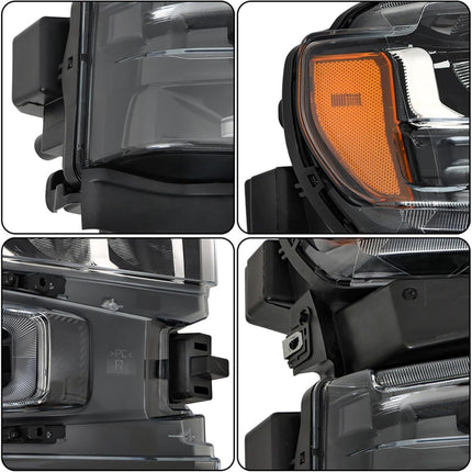 Findmall Passenger Side Headlights Assembly Replacement for Silverado 1500 2019 2020 Housing Black Lamp RH 1PC 84621851