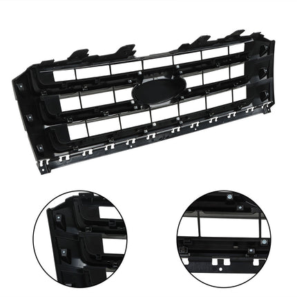 Findmall Gloss Black Front Upper Grille Replacement for 2015-2017 Expedition