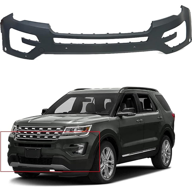 Findmall Front Bumper Cover Replacement for 2016-2017 Ford Explorer Base Limited Platinum Sport XLT