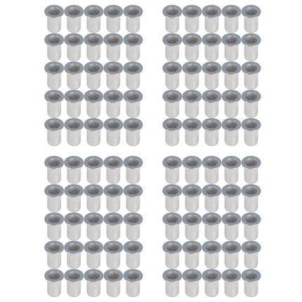 Findmall 100Pcs M6 Rivet Nuts Kit Metric Aluminum Flat Head Threaded Rivet Nut Insert Nutsert Rivet Nuts Assortment Kit