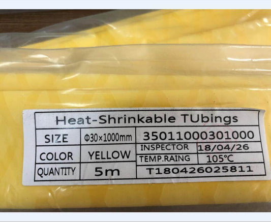 X-Tube Heat Shrink Wrap Tubing 39"&64" Lengths for Rod Grips-5 Color 14 Sizes (Yellow, Diamter：30mm; Length：39")