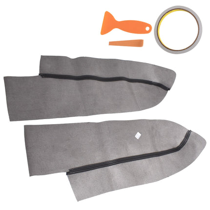 Findmall 2Pcs Black Front Door Panels Armrest Leather Cover Replacement for 2007-2012 Honda CR-V CRV