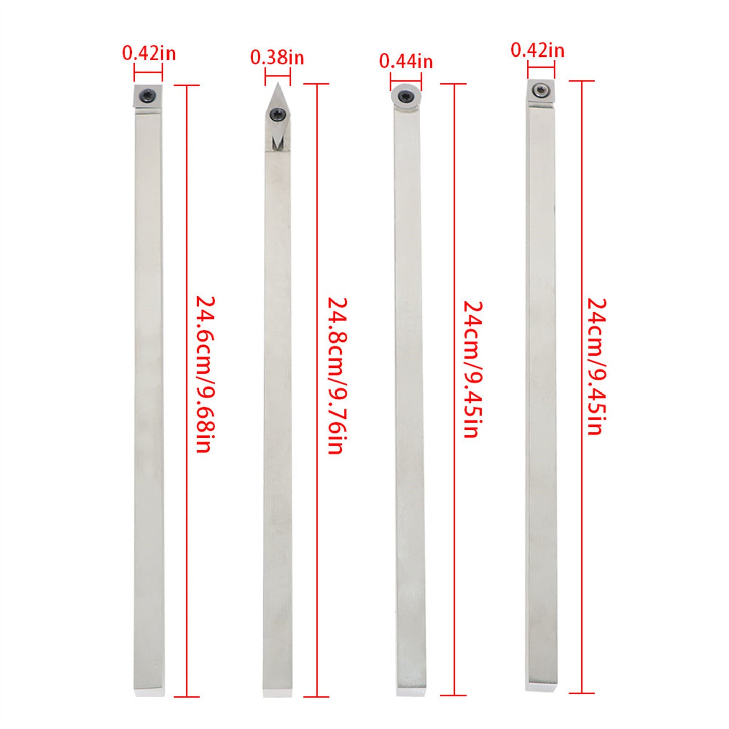 findmall 6Pcs Carbide Woodturning Lathe Tool Set Including Rougher, Hollower, Detailer and Detachable Alloy Handle, 20 Full Size Carbide Lathe Tool Fit for Small and Mid Size Turning Projects