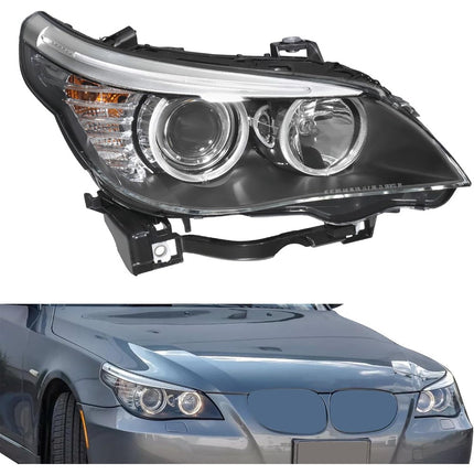 Findmall Headlight Assembly RH Replacement for 528i 2008-2010