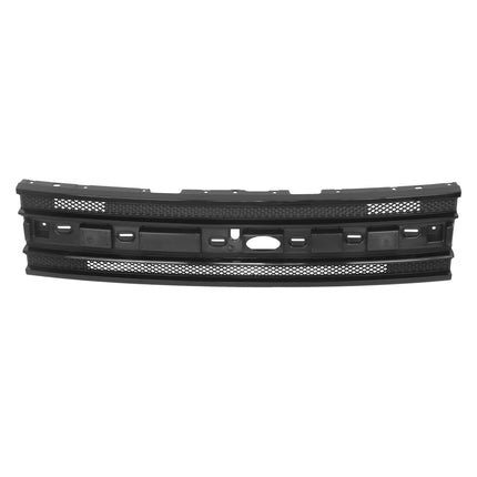Findmall Plastic Front Inner Bumper Grille Kit with Glossy Black Straight Trims Replacement for Flex 2013-2019 DA8Z-8200-BC