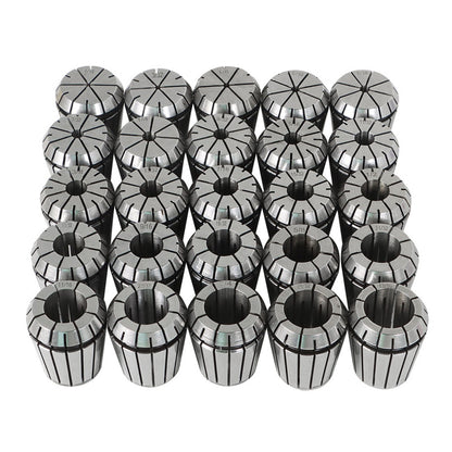 findmall ER32 Collet Set 25Pcs ER32 Collet Chuck Spring Collet Set CNC Engraving Milling Lathe Chuck Tool 1/16-13/16 Inch Fit for CNC Engraving Machine and Milling Lathe Tool