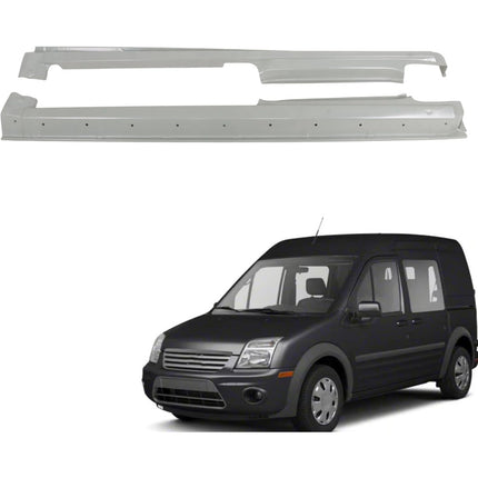 Findmall Outer Rocker Panel Pair for 2010-2013 Ford Transit Connect, Silver