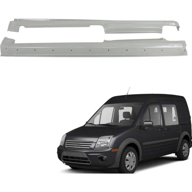 Findmall Outer Rocker Panel Pair for 2010-2013 Ford Transit Connect, Silver