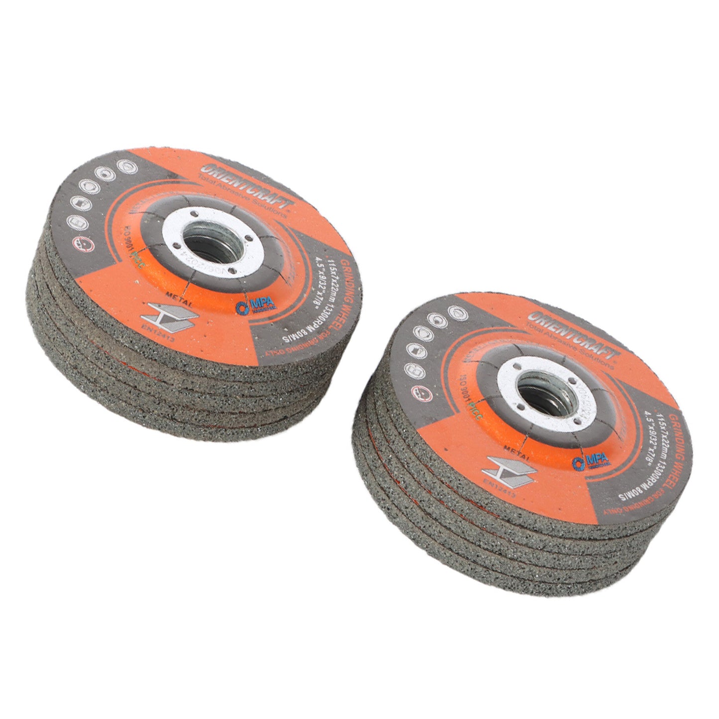 10Pcs 4-1/2 Inch x 9/32 Inch x 7/8 Inch T27 Grinding Wheels Grinding Discs Fit for Aluminum Copper Non-Ferrous Grinding