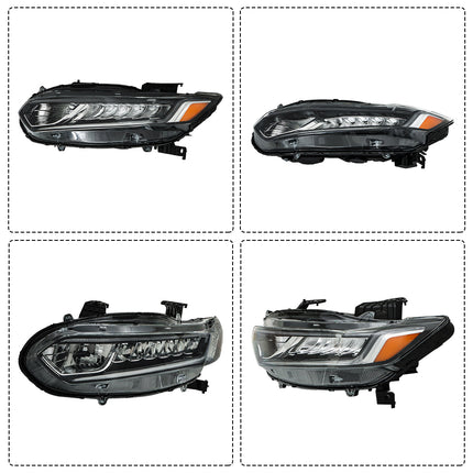 Findmall Headlight Assembly for 2018–2020 Honda Accord Front Left Driver Side, Replaces 33150-TVA-A01