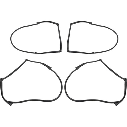 Findmall Door Window Weatherstrip Kit for 2007-2018 Jeep Wrangler, 4-Piece