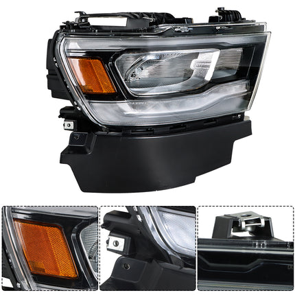 Findmall Headlight Assembly Replacement for Ram 1500 Left LH Headlamp