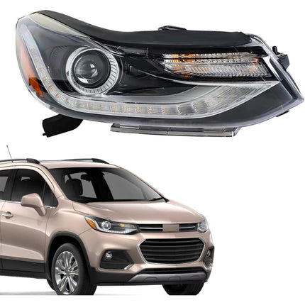 Findmall Headlight Headlamp Assembly Replacement for Trax 2017 2018 2019 Replacement for 42725481 Passenger Side Right RH
