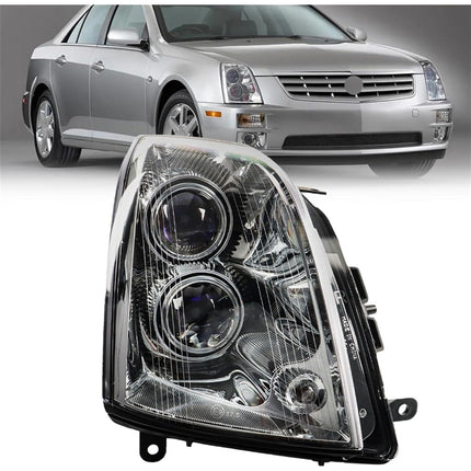 Findmall Headlight Headlamp Assembly Halogen Passenger Side Replacement for STS 2005 2006 2007 2008 2009 2010 2011 Replacement for GM2503278 Right RH