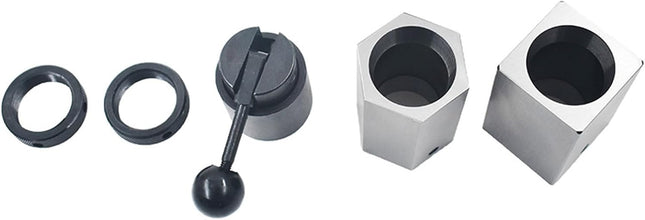 findmall 5C Collet Block Set Hex 5C-CB, Square Collets and Closer for Milling Machine