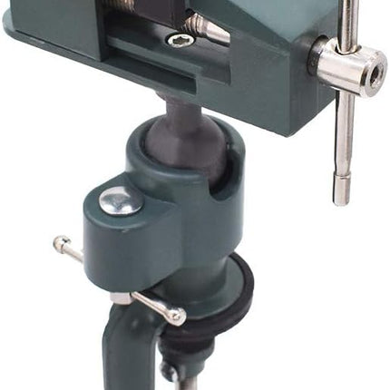 Findmall Universal Table Vise 3" Aluminum Swivel Bench Vise 360 Degrees Rotating Fit for Holding Small Parts in Jewelry Hobby Model Making Electronics and More