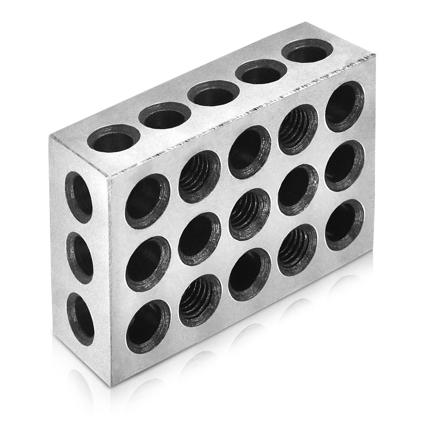 findmall 5 Matched Pairs Accuracy Steel 1 x 2 x 3 Inch Blocks 23 Holes .0002" Machinist Milling