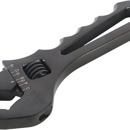 3AN-16AN Adjustable Wrench Black Aluminum Tool Spanner for Hose End Fitting