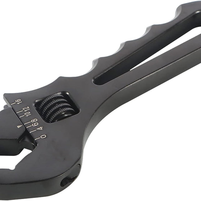 3AN-16AN Adjustable Wrench Black Aluminum Tool Spanner for Hose End Fitting