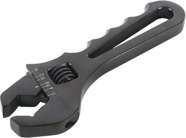 3AN-16AN Adjustable Wrench Black Aluminum Tool Spanner for Hose End Fitting