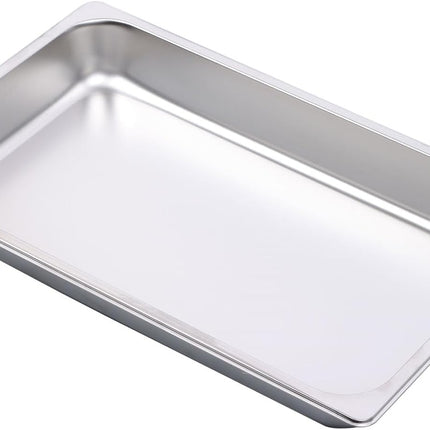 Findmall Full Size 2.5 Inch Deep Steam Table Pans 6 Set | Stainless Steel, Hotel Pan, Without Lid for Food Warmer, Cooking and Commercial Kitchen