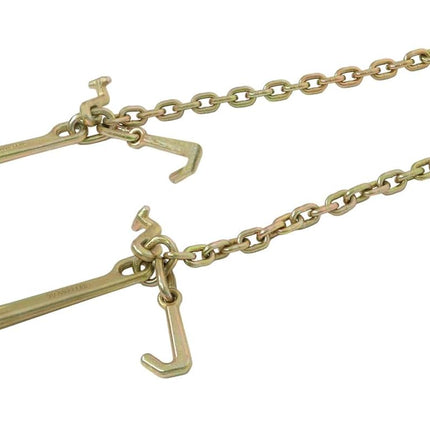 Findmall G70 3/8" x 2 ft Truck Tow Chain Heavy Duty Towing Chain with Hooks Replacement for Vehicle Recovery