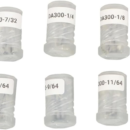 Findmall 14 Pack DA300 Accuracy Collet Set 3/64" - 1/4" by 1/64" Increments, 1/64" Collapse Range, Double Angle CNC Collet for Drilling, Tapping, and Grinding