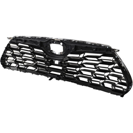 Findmall Front Upper Mesh Grille for 2020-2022 Toyota Highlander, Chrome, With Camera Hole