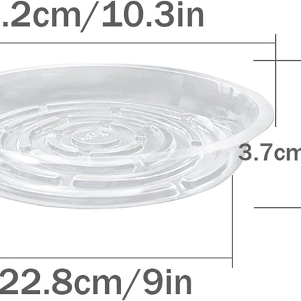 findmall 10 Pack 10 Inch Planter Dish Drip Tray for Plant Flower Seedling Growing