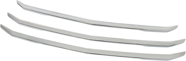 Findmall 3-Piece Chrome Front Upper Grille Overlay Molding Trim Kit Replacement for Silverado 2016-2018