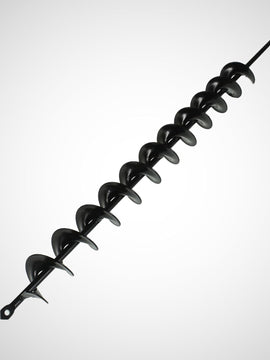 2 x 24 Inch Surface Auger Drill Bit for Planting Garden Auger Drill String or Umbrella Hole Excavator Suitable for 3/8 Inch