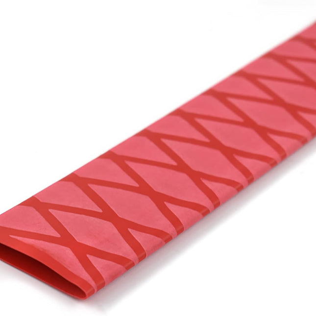 Findmall Red Heat Shrink Wrap Tubing 39" Length, 1.18"-1.57" Diameter Heat Shrink Tube for Rod Grips and Handle Protection