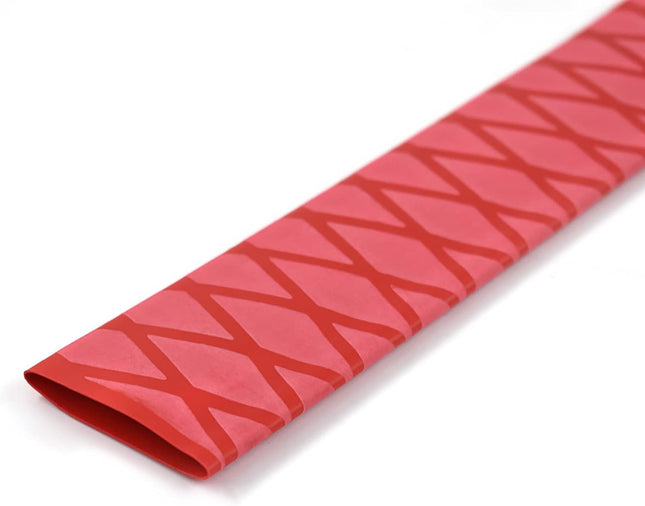 Findmall Red Heat Shrink Wrap Tubing 39" Length, 1.18"-1.57" Diameter Heat Shrink Tube for Rod Grips and Handle Protection