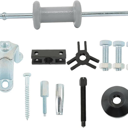 Findmall 9-Way Slide Hammer Puller Kit - Auto Wrench Adapter for Axle Bearings, Front/Rear Wheel Hub Remover & Dent Shaft Puller Tool Set