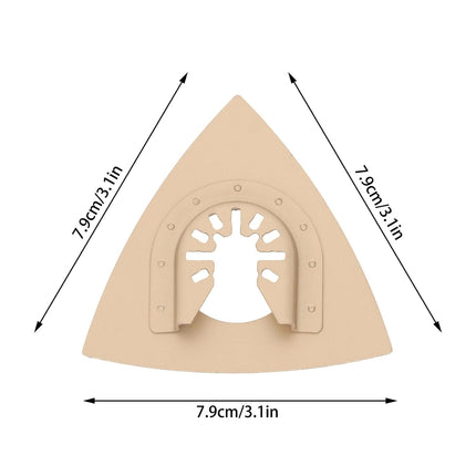 Findmall 5 Pieces of Triangle Oscillating Saw Blades, 3.1 Inch(79MM) Carbide Sand Pads, for Sanding, Grinding, Universal Compatibility