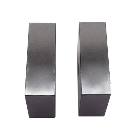 Findmall 1 x 2 x 3 Inch Blocks Matched Pair 1/2" Single Hole Matched Pair with One Hole Hardened Steel Accuracy Ground Machinist 123 Blocks Set Up Blocks Fit for Accuracy Grinding Layouts