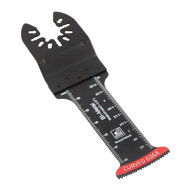 Findmall 10Pcs Curved-Edge Oscillating Saw Blades Extra Long – Bi-Metal Teeth, Deep Cut Capability, Universal Fit for Multi-Tools
