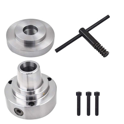 Findmall 5C Collet Lathe Chuck Closer With Semi-finished Adp.2-1/4" x 8 Thread