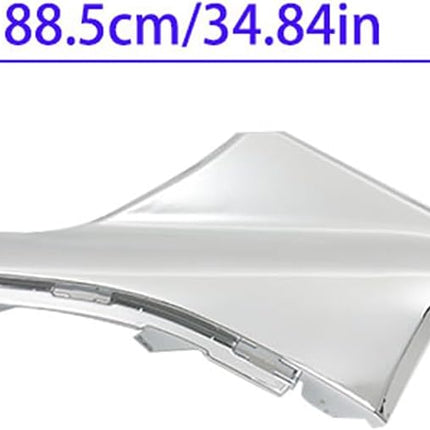 Findmall 2-Piece Chrome Front Upper Grille Molding Trim Set Left and Right Replacement for Blazer 2019-2021