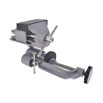 Findmall Universal Table Vise 3" Aluminum Swivel Bench Vise 360 Degrees Rotating Fit for Holding Small Parts in Jewelry Hobby Model Making Electronics and More