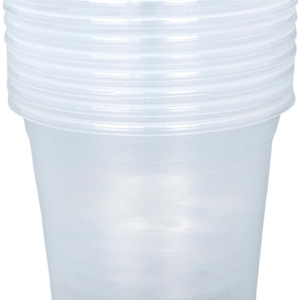 Findmall 30 Pack Clear Plastic Nursery Pots 6.7/5/4 Inch with Drainage Holes, Seedling Pots for Transplanting, Planting and Growing Flowers, Vegetables and Herbs