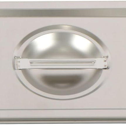 Findmall 8 Set Stainless Steel Hotel Pans 1/3 Size Steam Table Pan 6In Deep | 1.2mm Thick with Lids for Storing Hot and Cold Food
